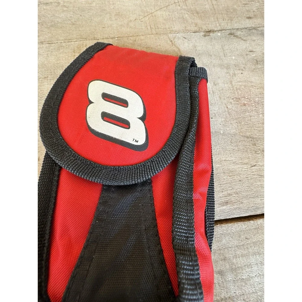NASCAR #8 Dale Earnhardt Jr Rugged Nylon Hook & Loop Pouch Case Carrier‎ Pouch